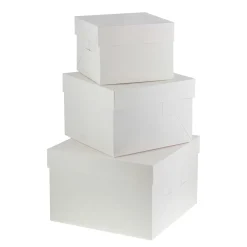 Boîte à gâteaux blanche 30.4 x 30.4 x 20 cm - Patisdécor