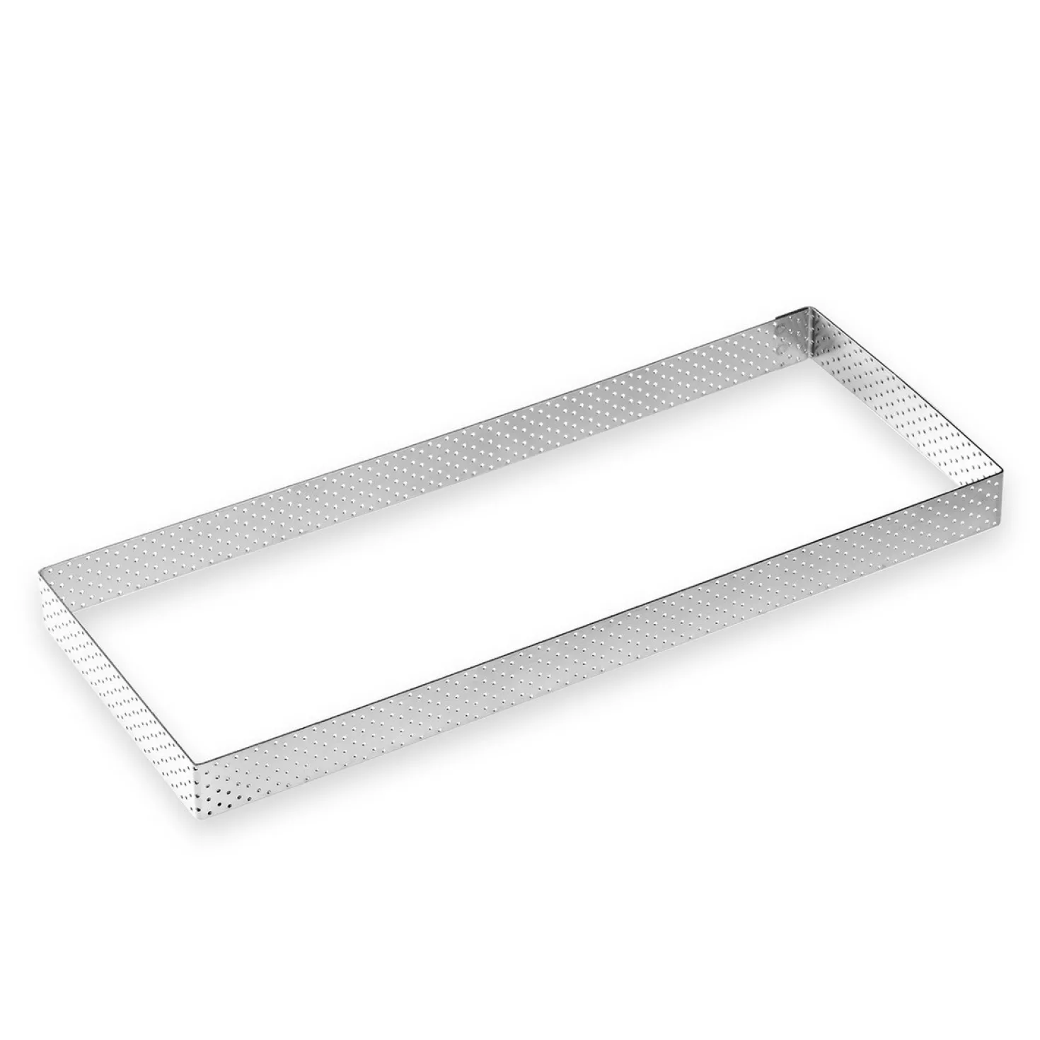 Cadre rectangulaire inox perforé 28 cm - Alice Délice