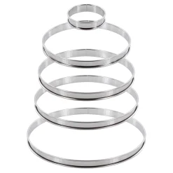 Cercle à tarte en inox 22 cm hauteur 2 cm - Alice Délice