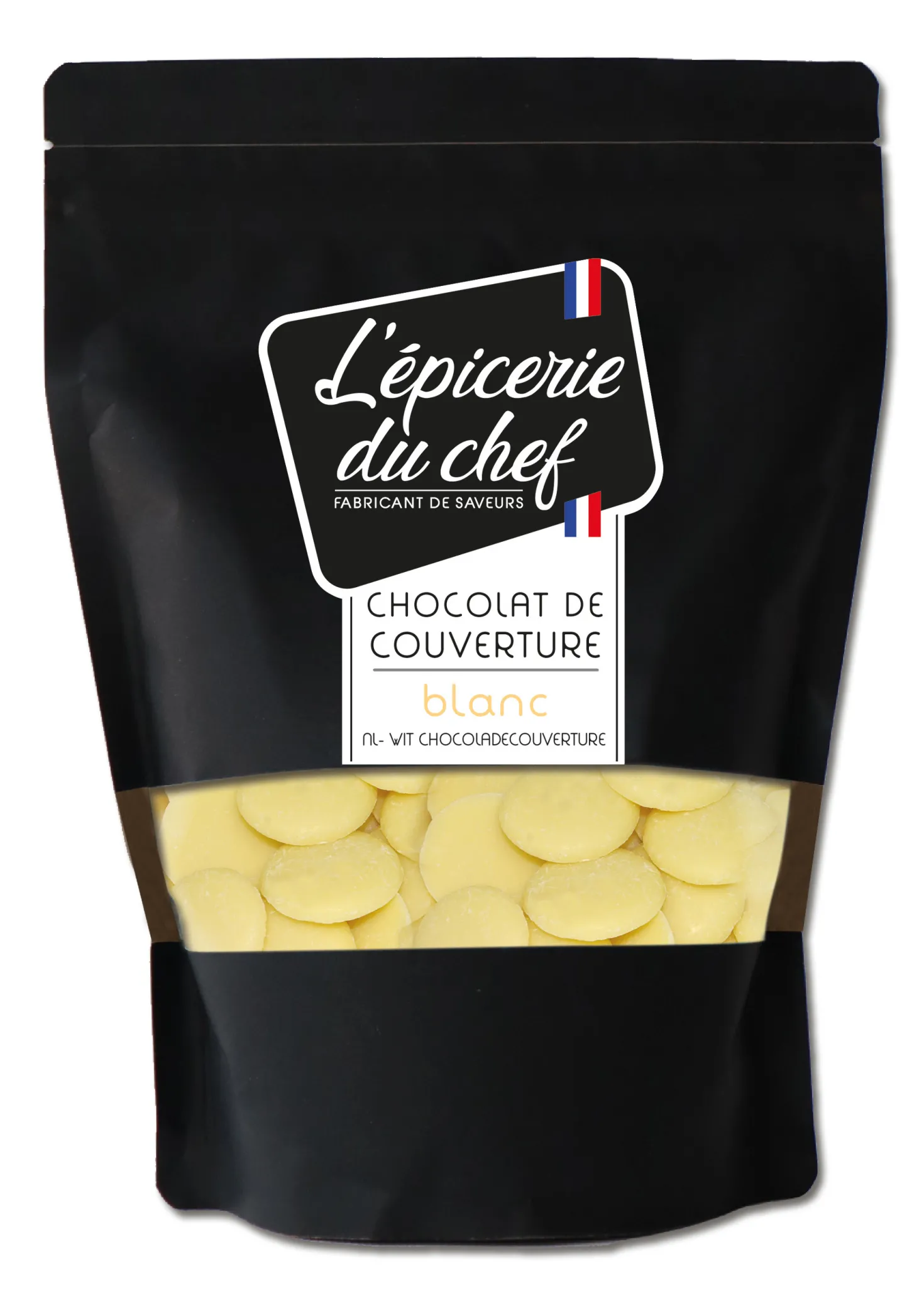 Chocolat à pâtisser blanc 31% 1 kg - L´épicerie du chef