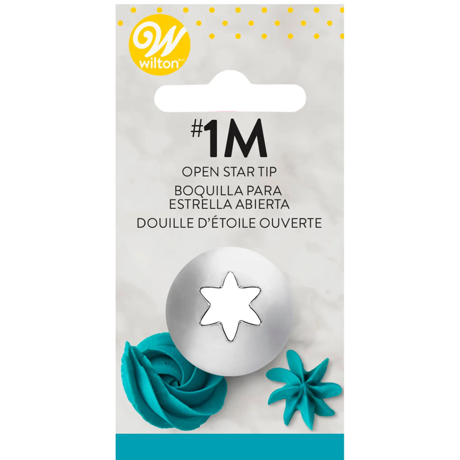 Douille en inox : cannelée étoile 8 mm 1M - Wilton