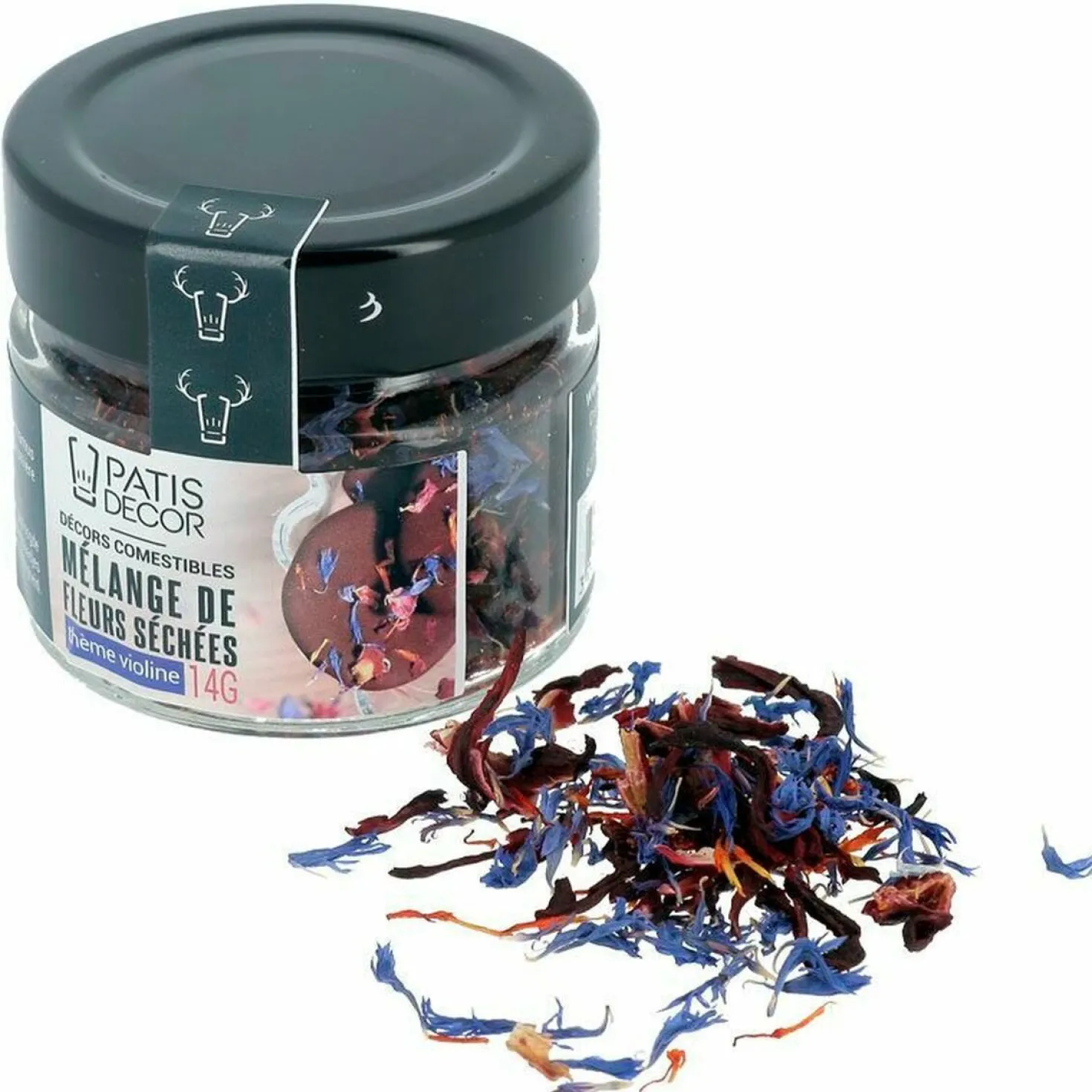Fleurs séchées comestibles Violet 3 gr - Patisdécor