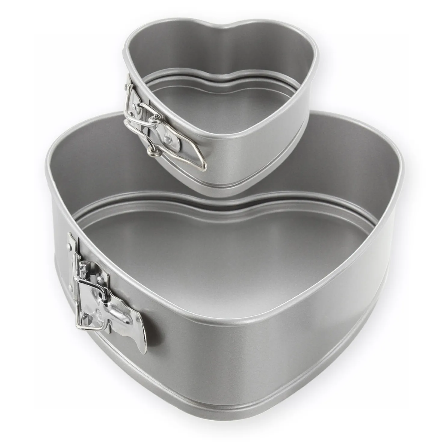 Moule à charnière coeur en métal anti adhérent 4/6 parts 20