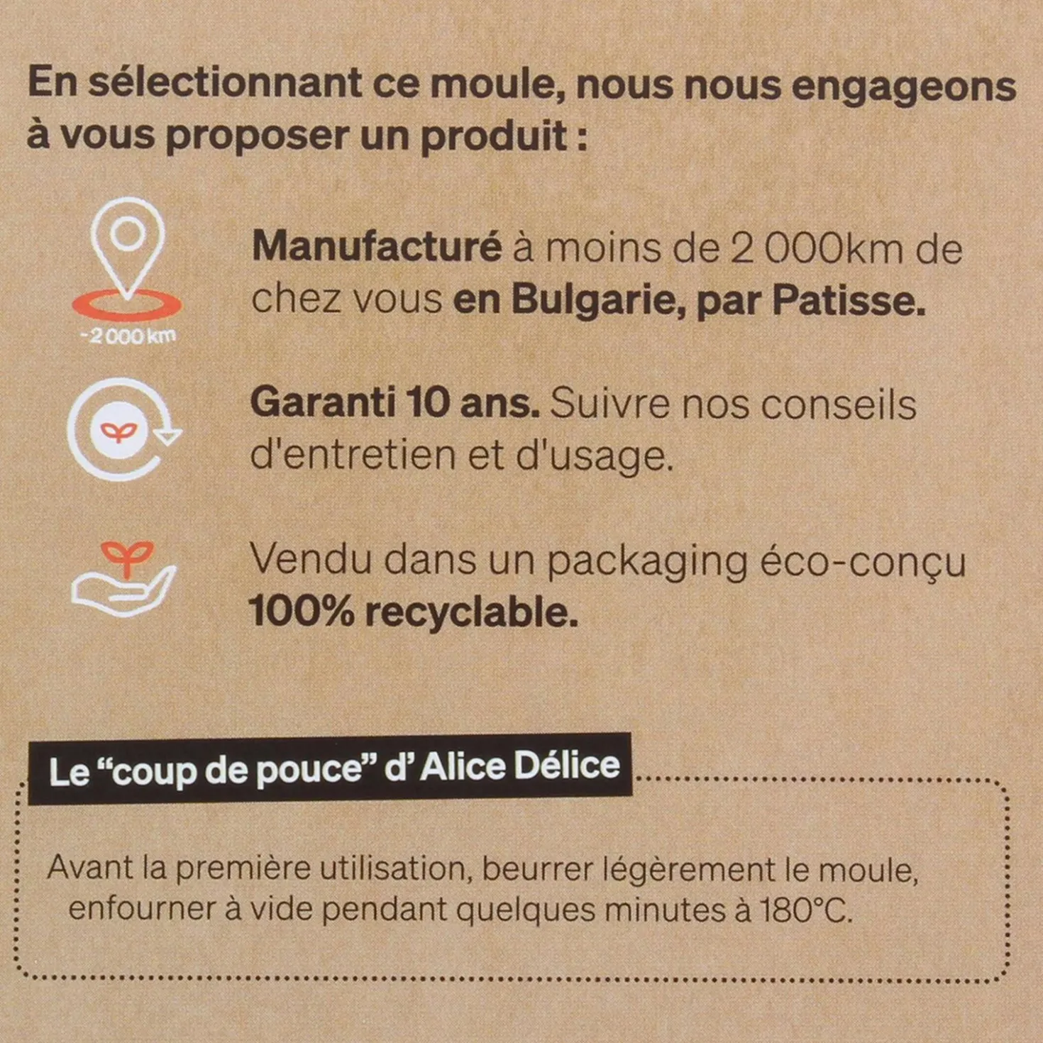 Moule à charnière en métal anti adhérent 4/6 parts 20 cm -