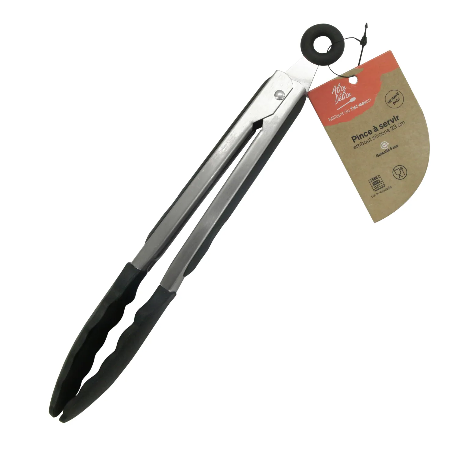 Pince à servir embouts silicone 23 cm - Alice Délice