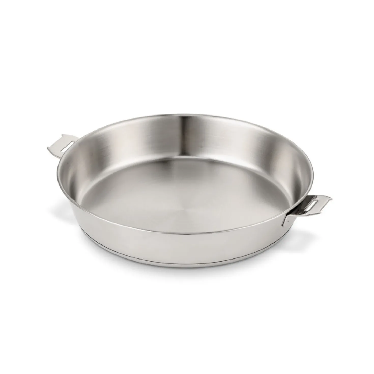 Poêle inox 24 cm avec poignée + produit d'entretien offert
