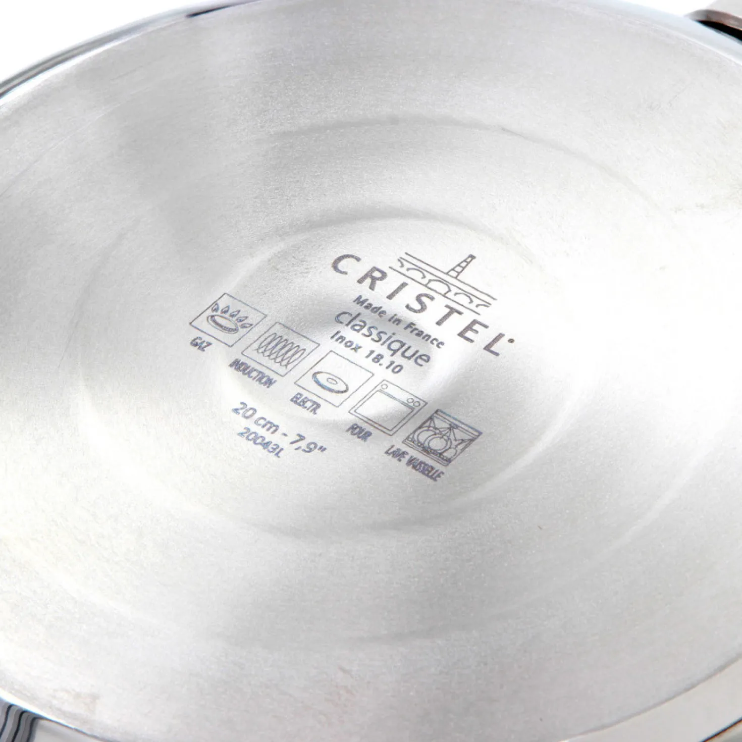 Poêle inox amovible Mutine 20cm + produit d'entretien offert